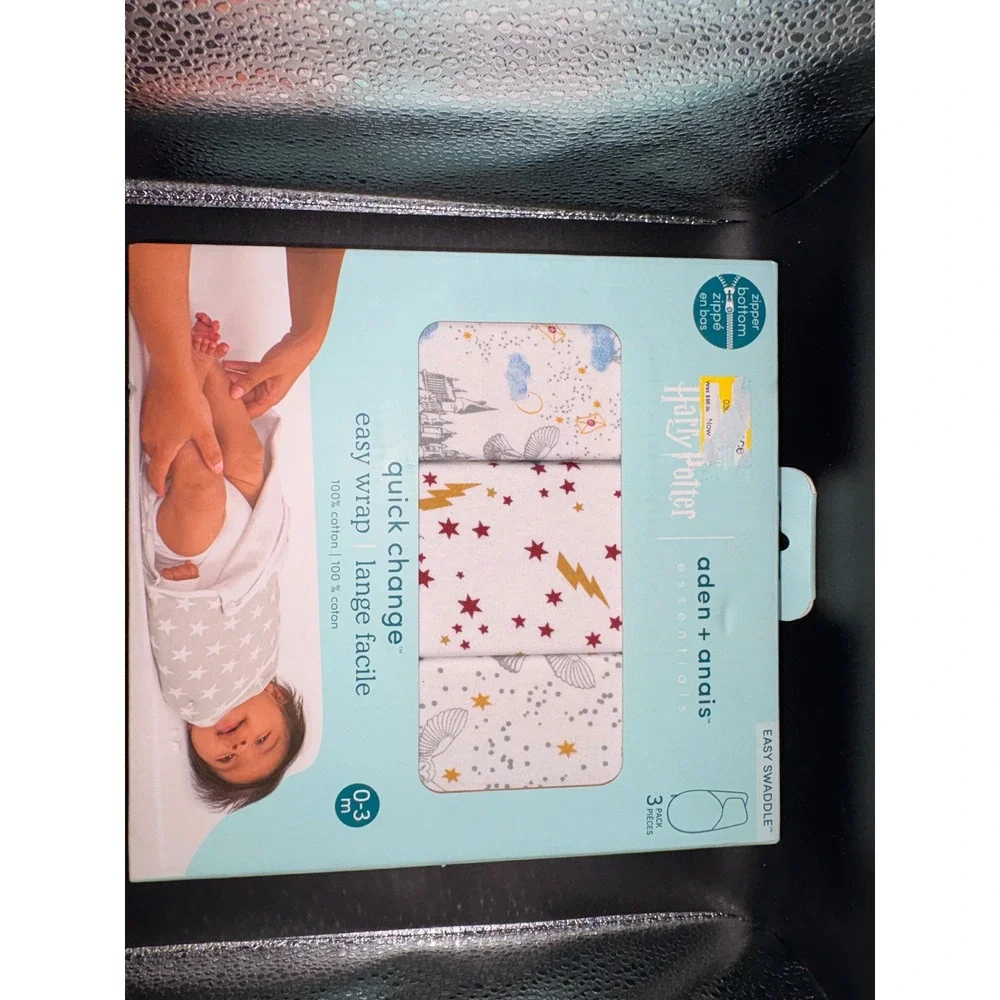 Aden + Anais Harry Potter Easy Swaddle Wrap 3-Pack 0-3M Cotton Sleep Sack New